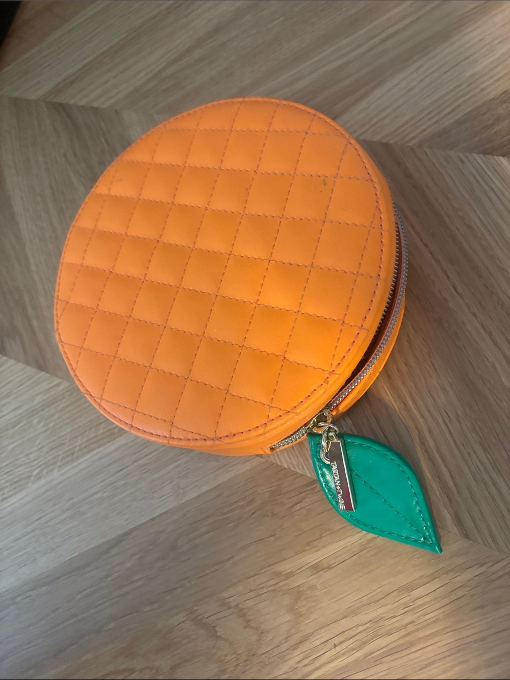 💛2 for $15! Tartan + Twine Orange Quilted Pouch